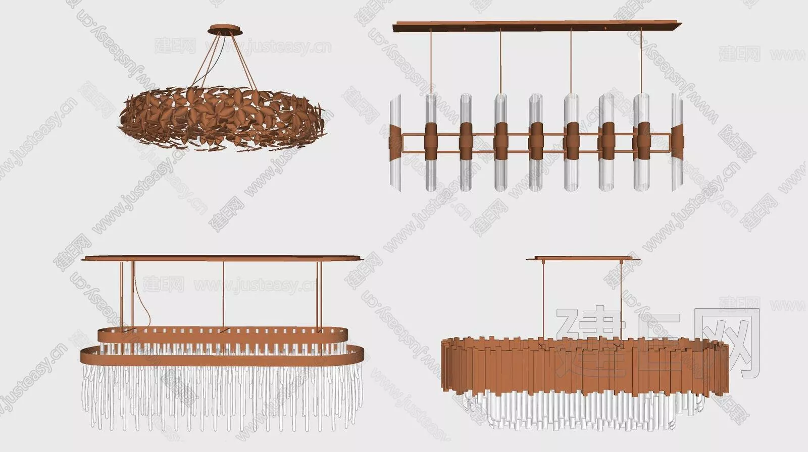 MODERN CHANDELIER - SKETCHUP 3D MODEL - ENSCAPE - 112214426