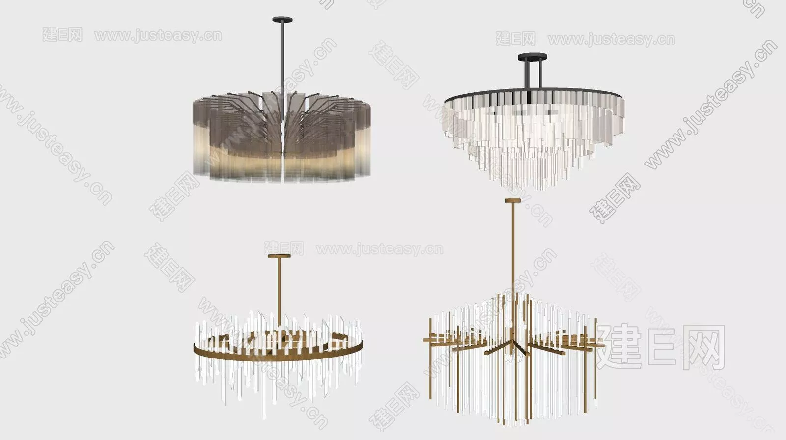 MODERN CHANDELIER - SKETCHUP 3D MODEL - ENSCAPE - 112214474