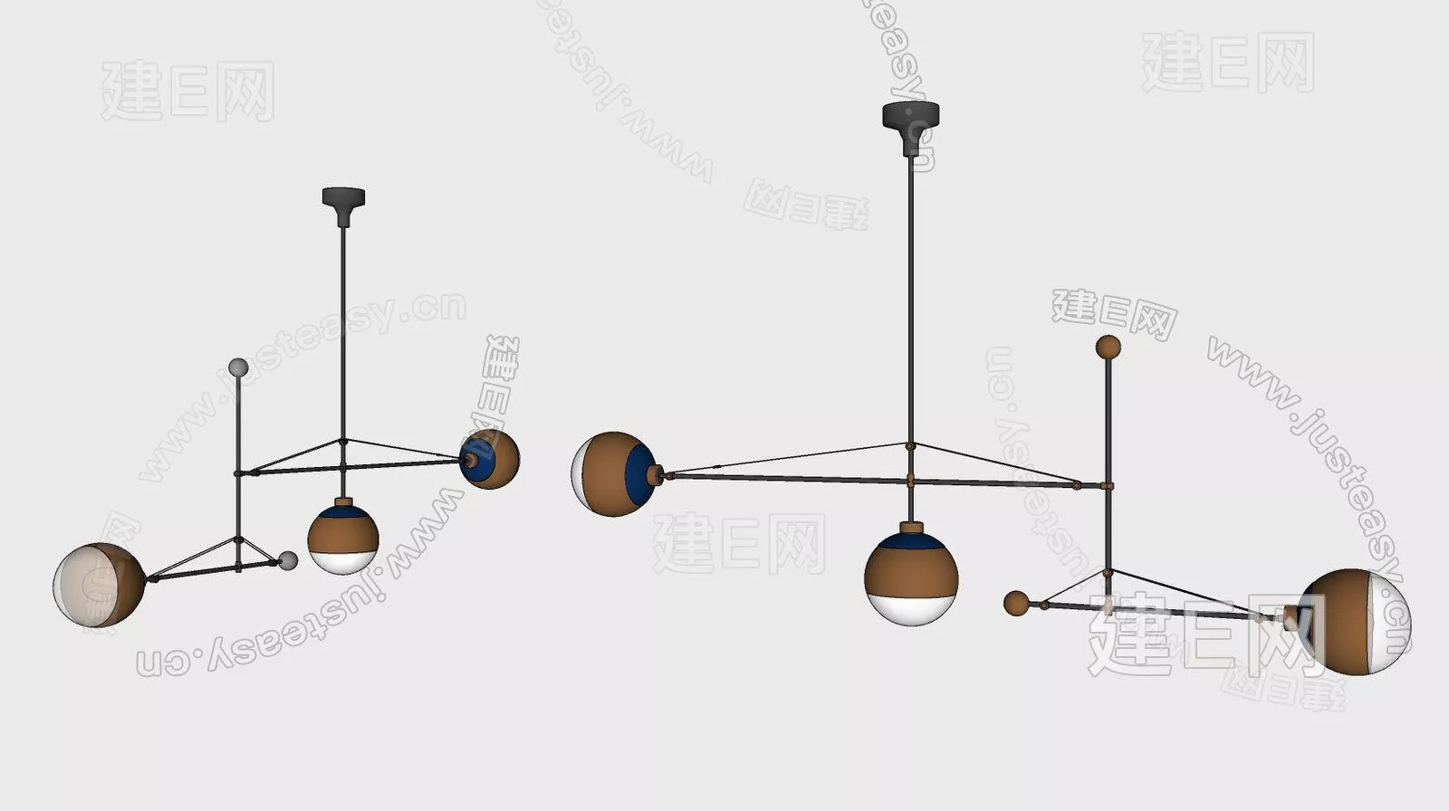 MODERN CHANDELIER - SKETCHUP 3D MODEL - ENSCAPE - 112214491