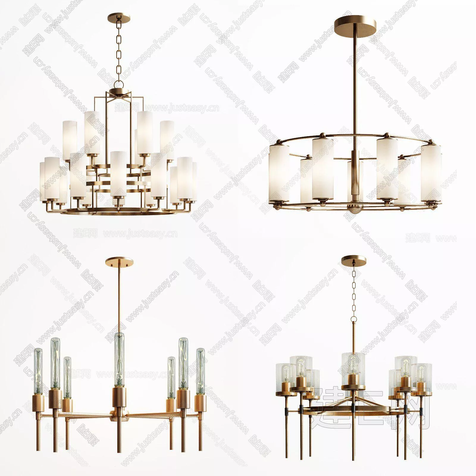 MODERN CHANDELIER - SKETCHUP 3D MODEL - ENSCAPE - 112217583