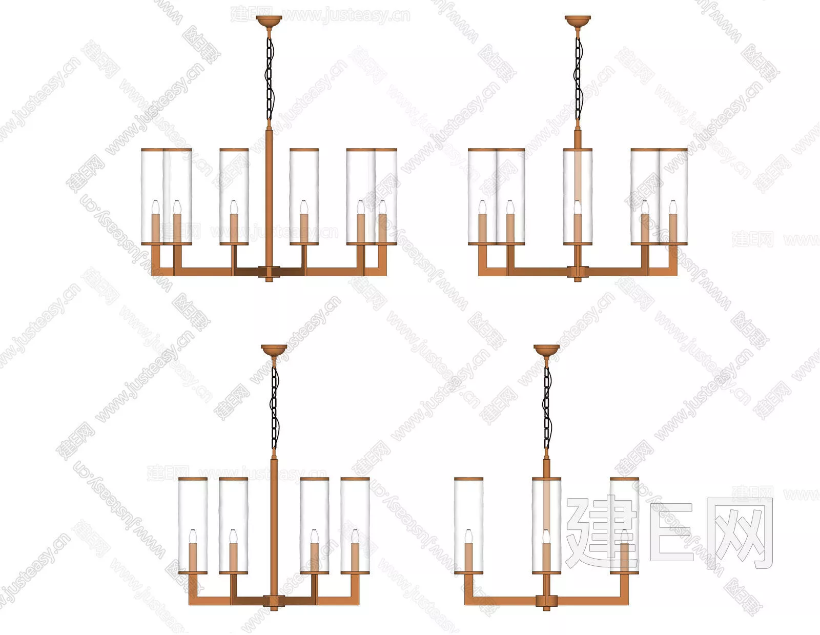 MODERN CHANDELIER - SKETCHUP 3D MODEL - ENSCAPE - 112673028