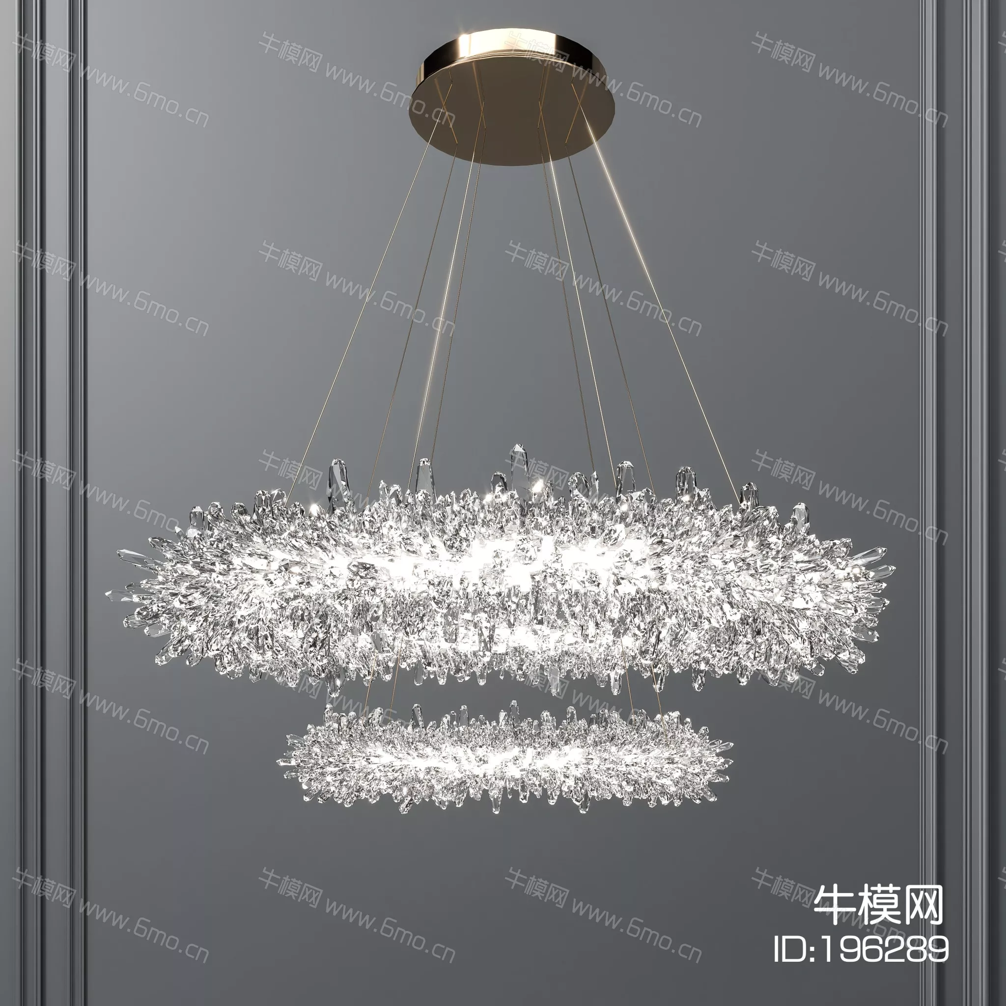 MODERN CHANDELIER - SKETCHUP 3D MODEL - ENSCAPE - 196289