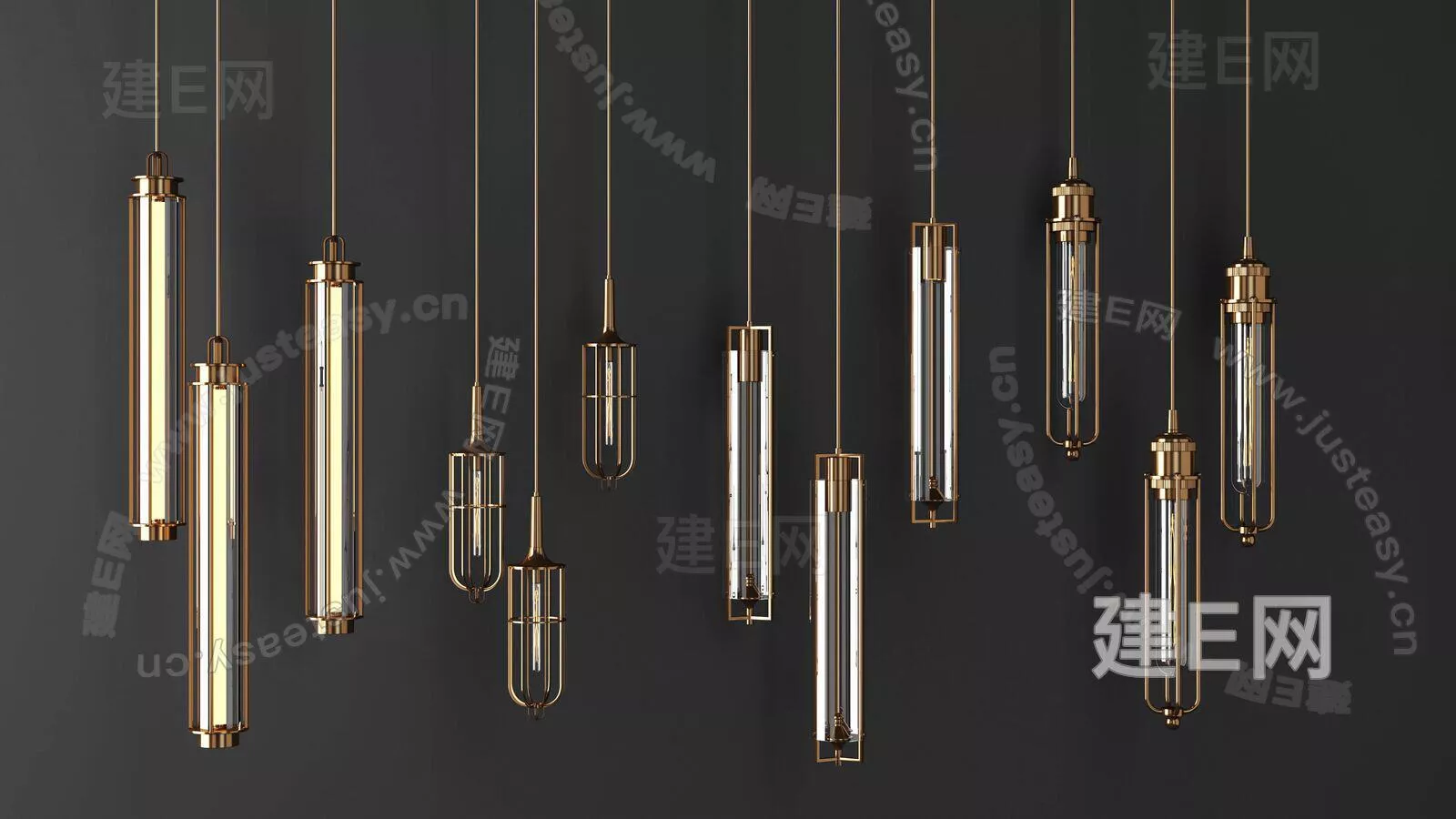 MODERN CHANDELIER - SKETCHUP 3D MODEL - VRAY - 109068456