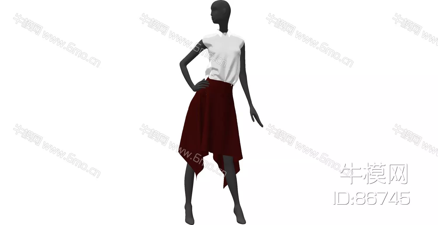 MODERN CHARACTER - SKETCHUP 3D MODEL - ENSCAPE - 86745