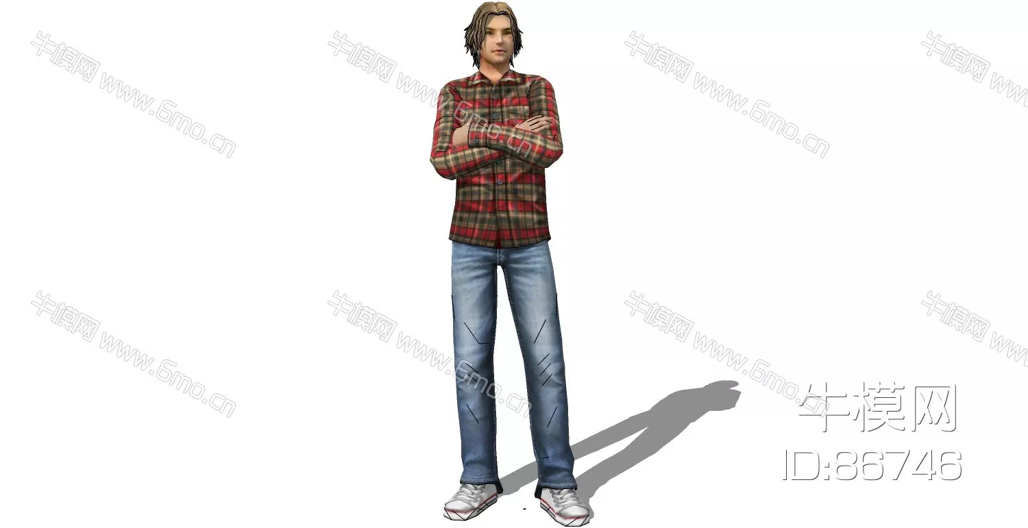 MODERN CHARACTER - SKETCHUP 3D MODEL - ENSCAPE - 86746