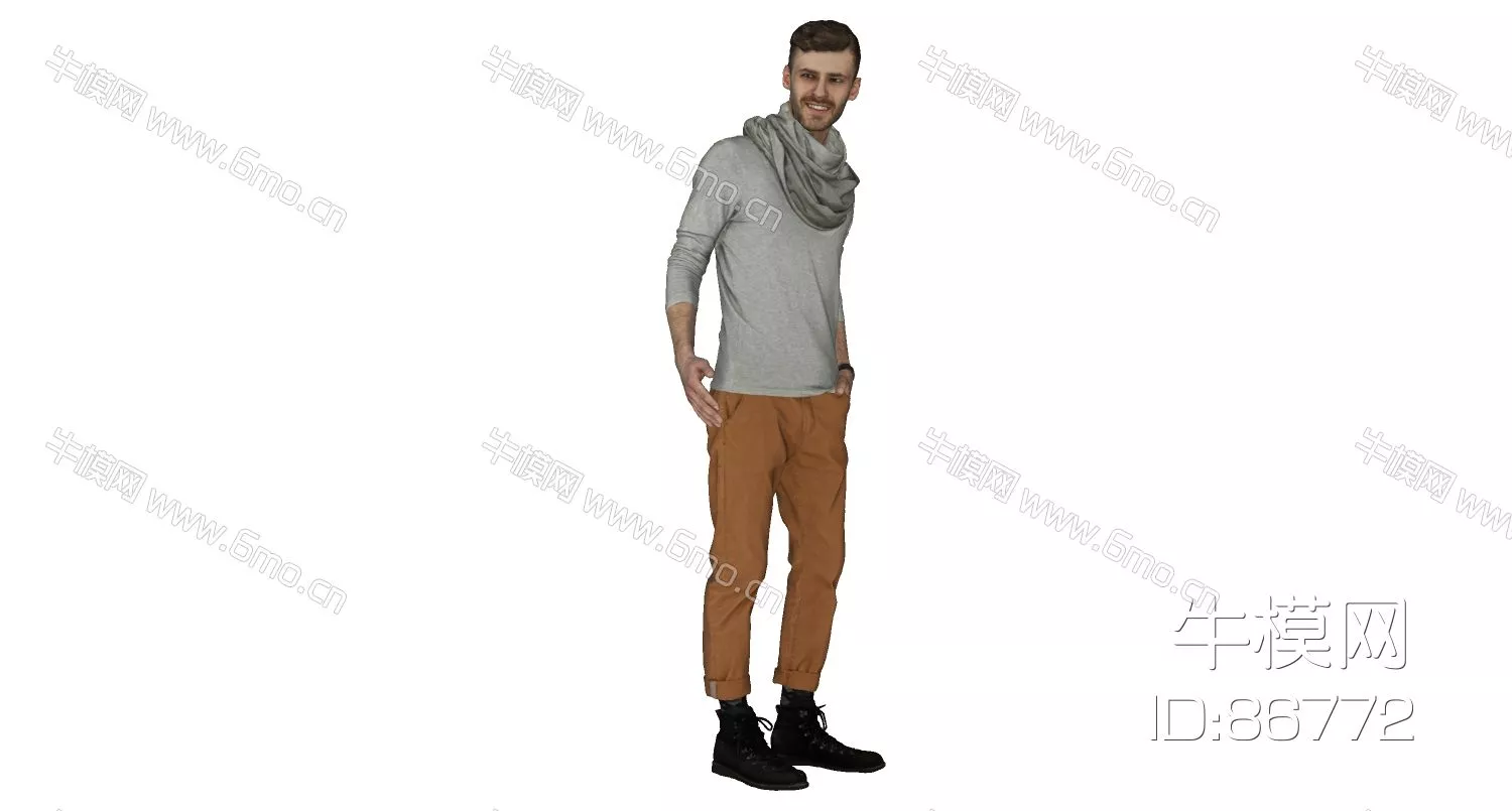 MODERN CHARACTER - SKETCHUP 3D MODEL - ENSCAPE - 86772