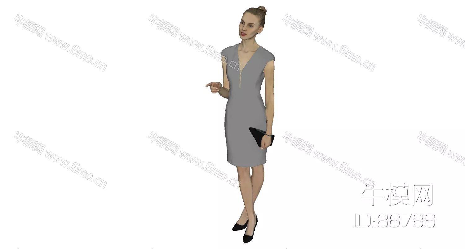 MODERN CHARACTER - SKETCHUP 3D MODEL - ENSCAPE - 86786