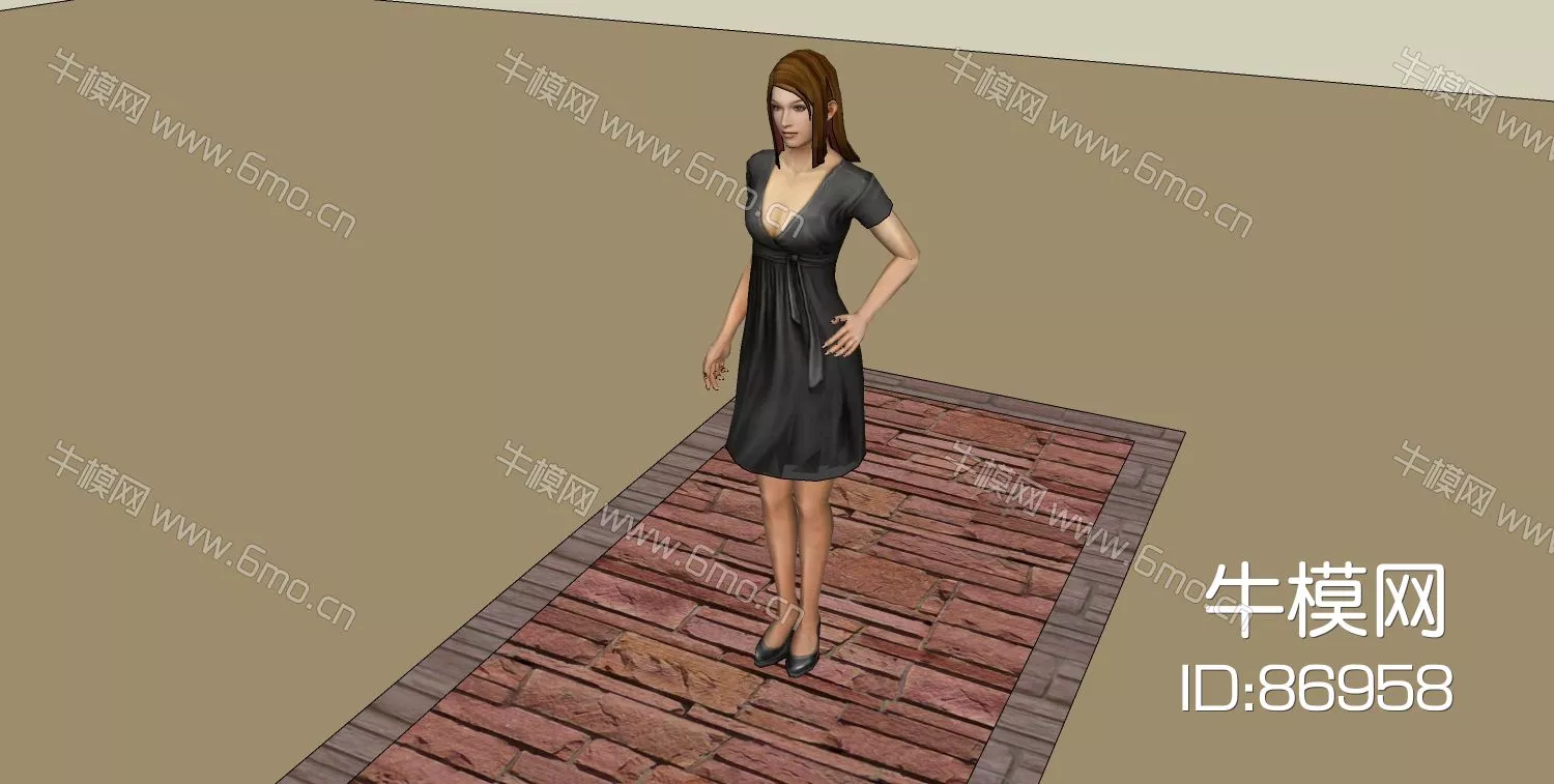 MODERN CHARACTER - SKETCHUP 3D MODEL - ENSCAPE - 86958