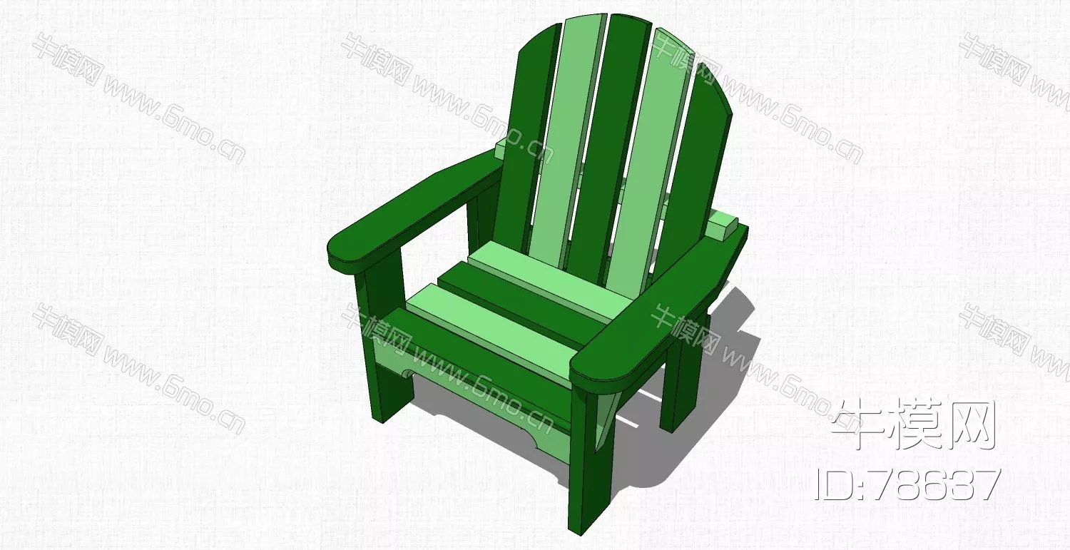 MODERN CHILDREN CHAIR - SKETCHUP 3D MODEL - ENSCAPE - 78637