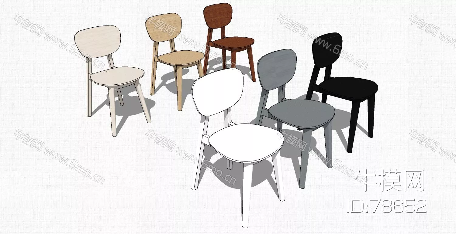 MODERN CHILDREN CHAIR - SKETCHUP 3D MODEL - ENSCAPE - 78652