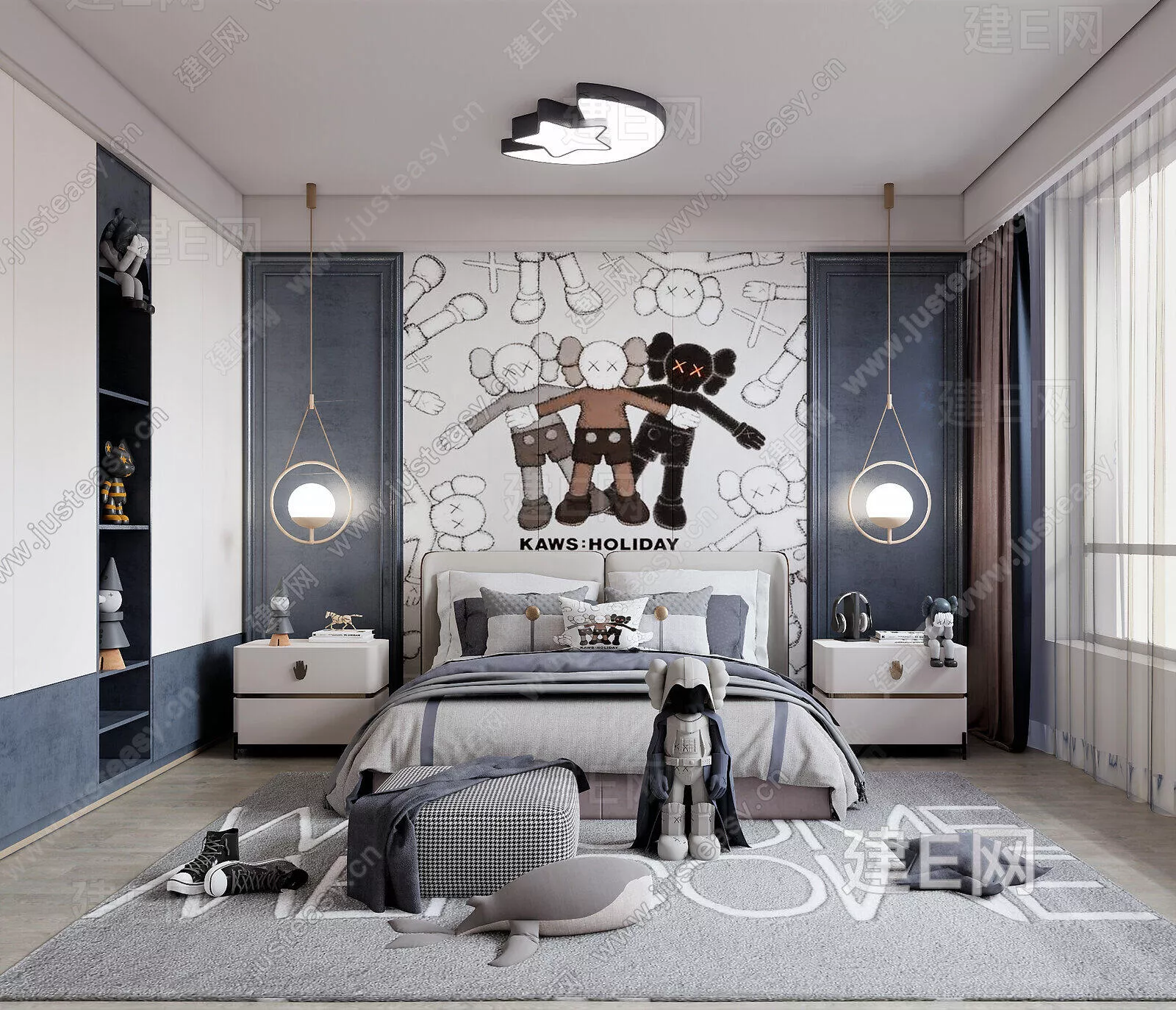 MODERN CHILDREN ROOM - SKETCHUP 3D SCENE - ENSCAPE - 102385935