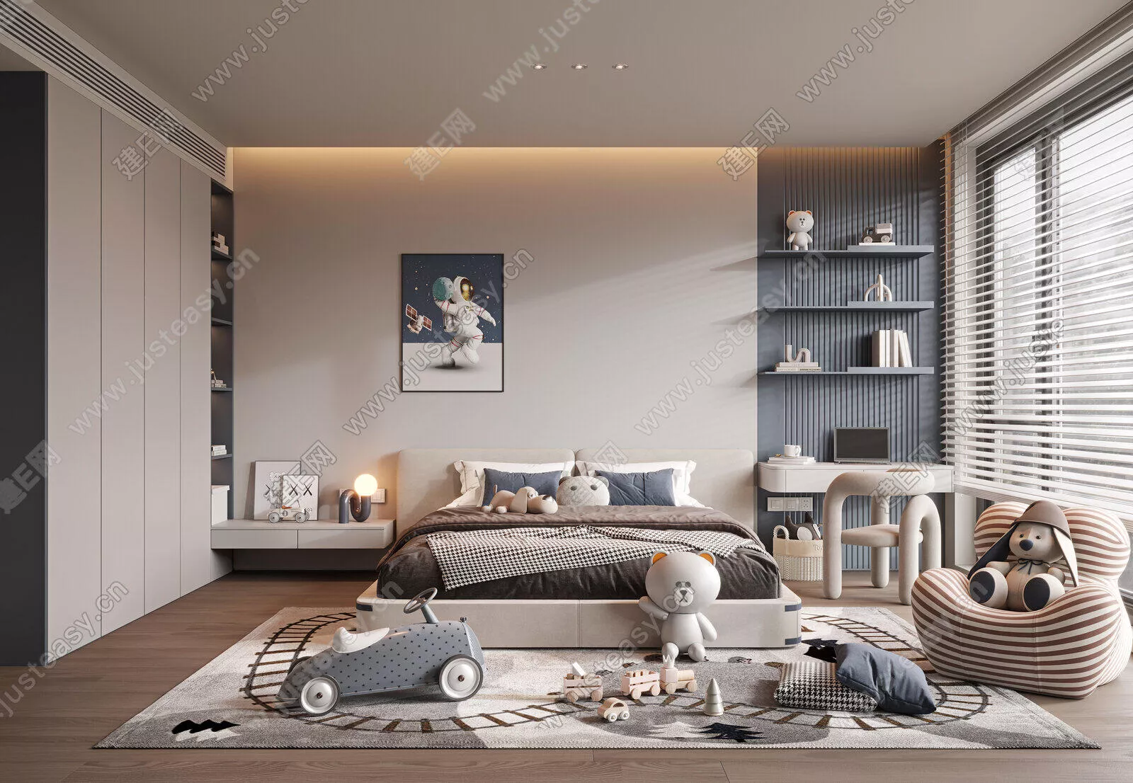 MODERN CHILDREN ROOM - SKETCHUP 3D SCENE - ENSCAPE - 103238446