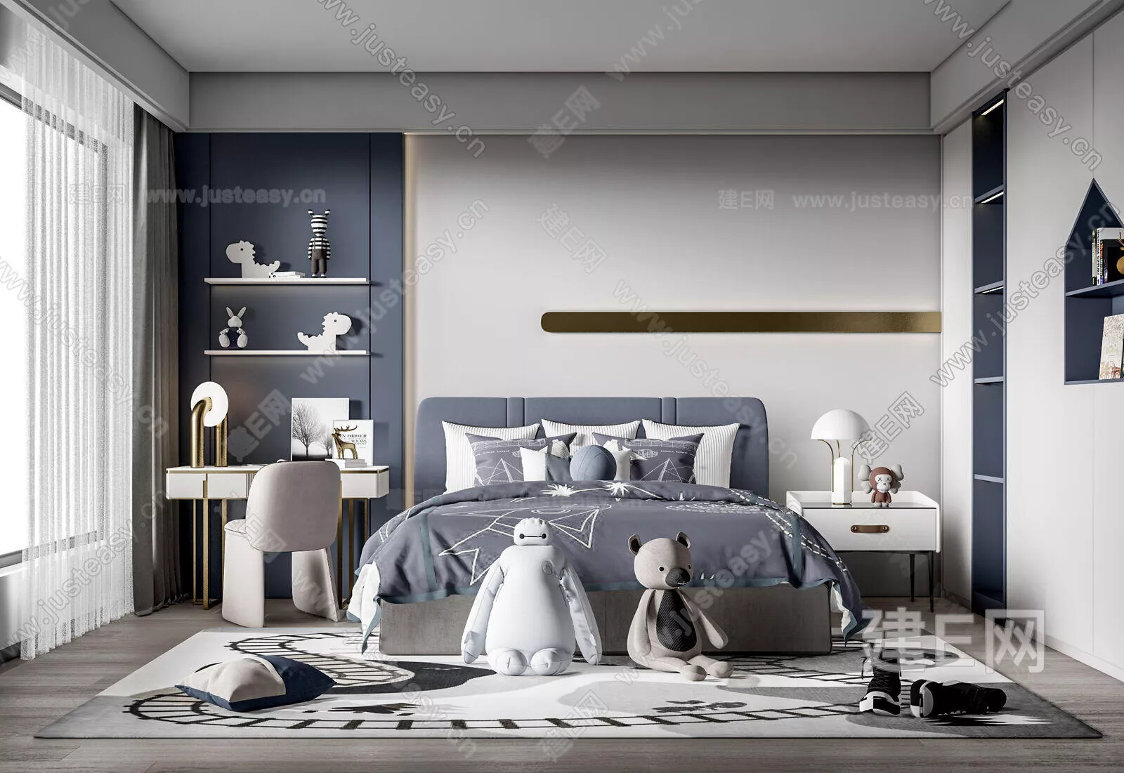 MODERN CHILDREN ROOM - SKETCHUP 3D SCENE - ENSCAPE - 104088793