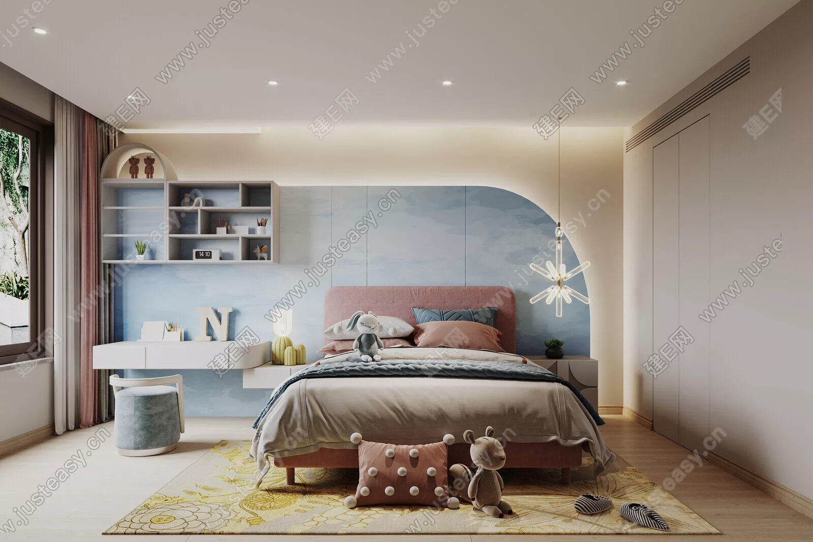 MODERN CHILDREN ROOM - SKETCHUP 3D SCENE - ENSCAPE - 105926077