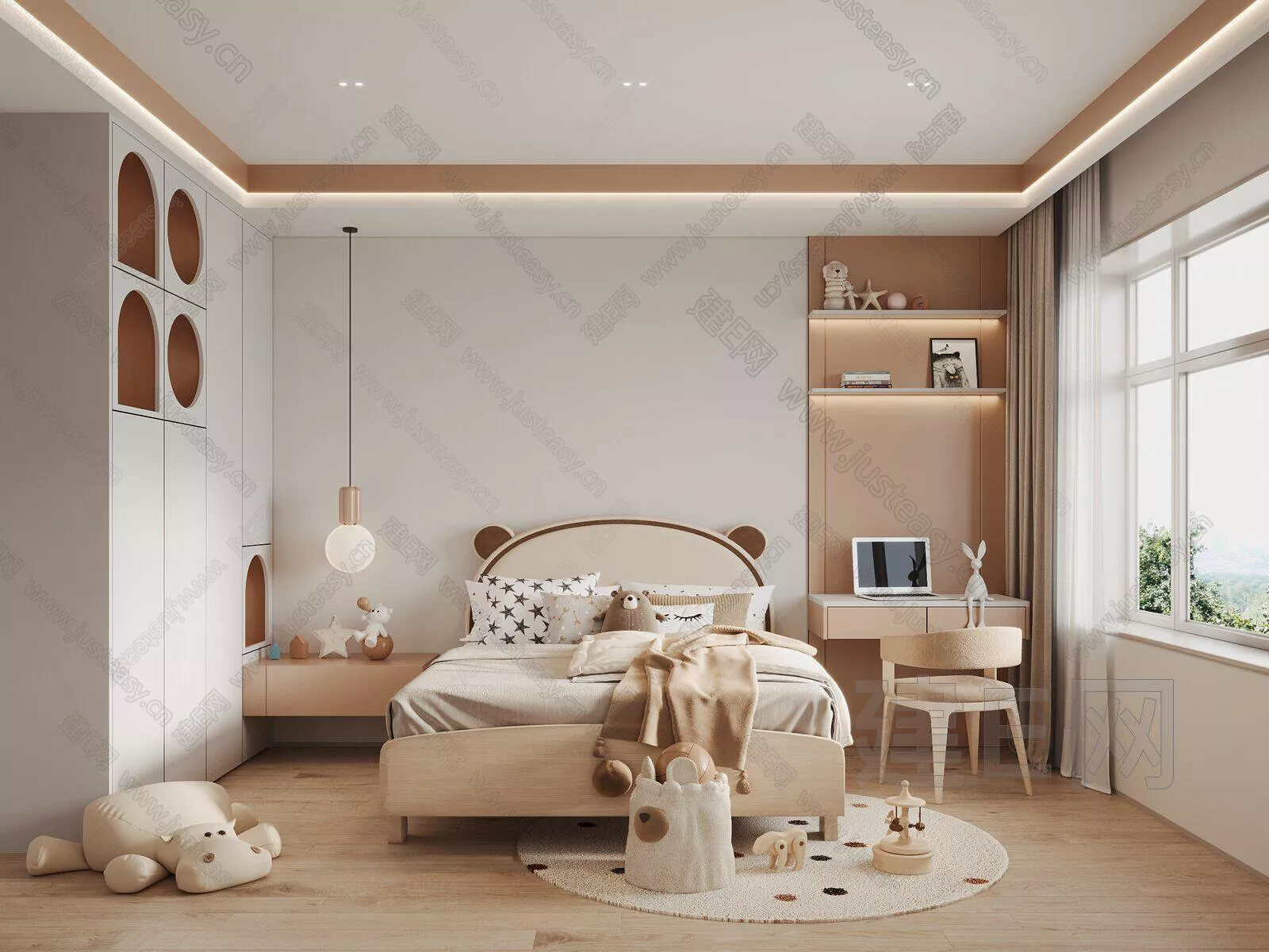 MODERN CHILDREN ROOM – SKETCHUP 3D SCENE – ENSCAPE – 106188106 ...