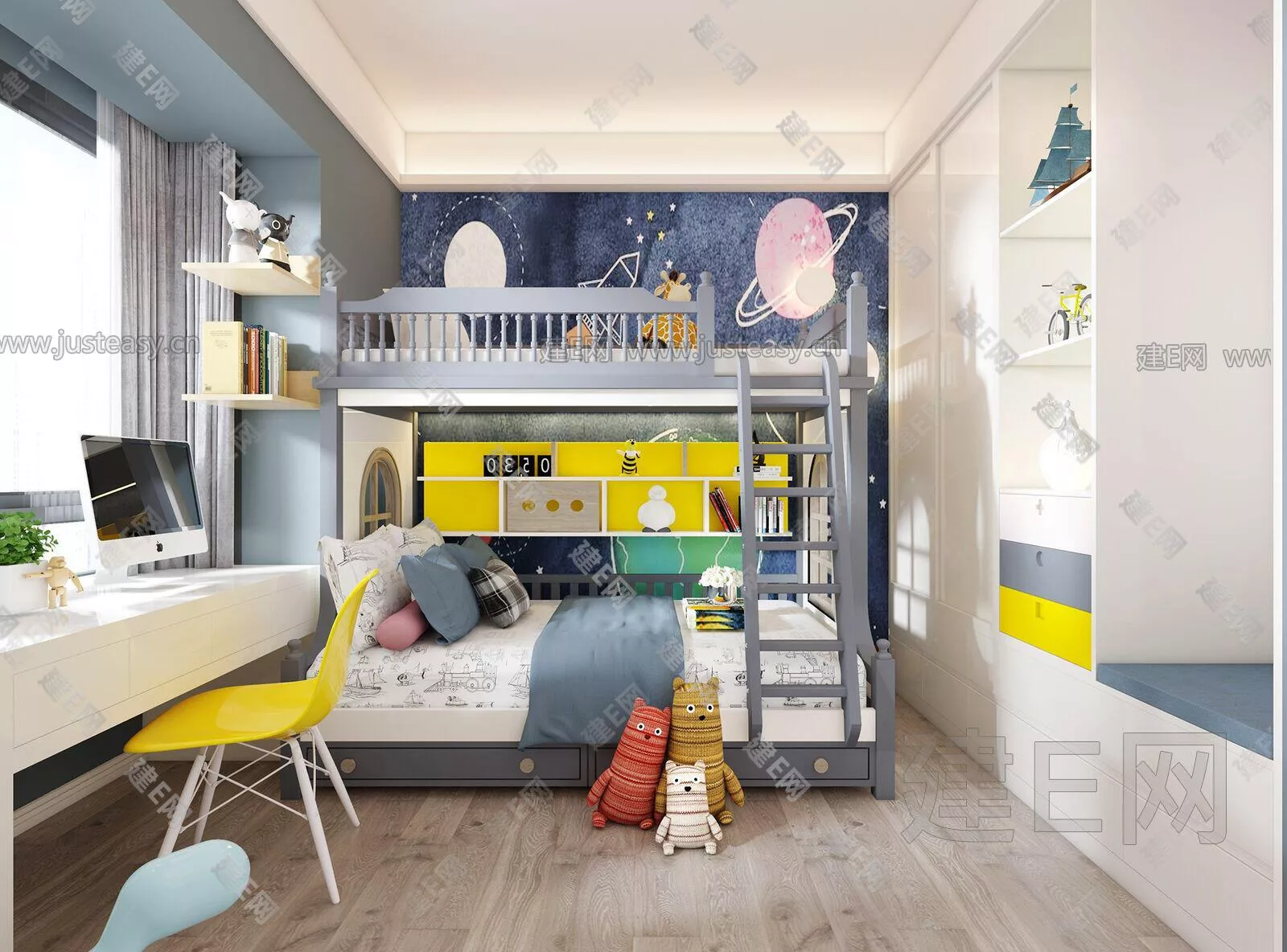 MODERN CHILDREN ROOM - SKETCHUP 3D SCENE - ENSCAPE - 109004212