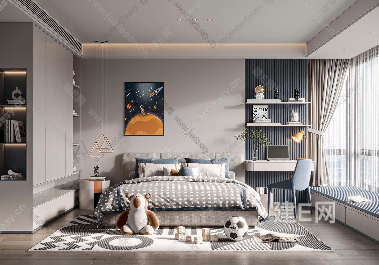 MODERN CHILDREN ROOM - SKETCHUP 3D SCENE - ENSCAPE - 109266793