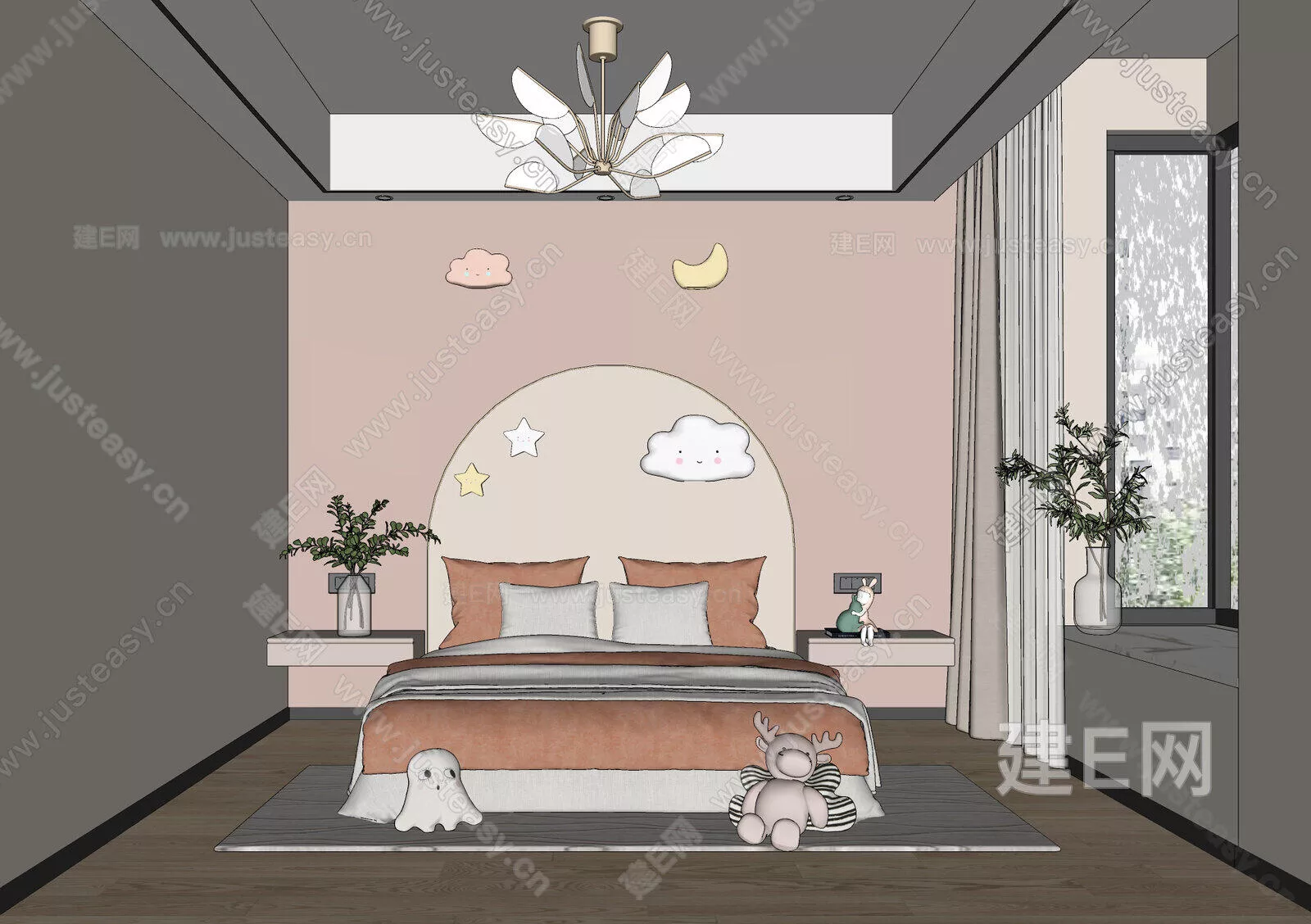 MODERN CHILDREN ROOM - SKETCHUP 3D SCENE - ENSCAPE - 110445749