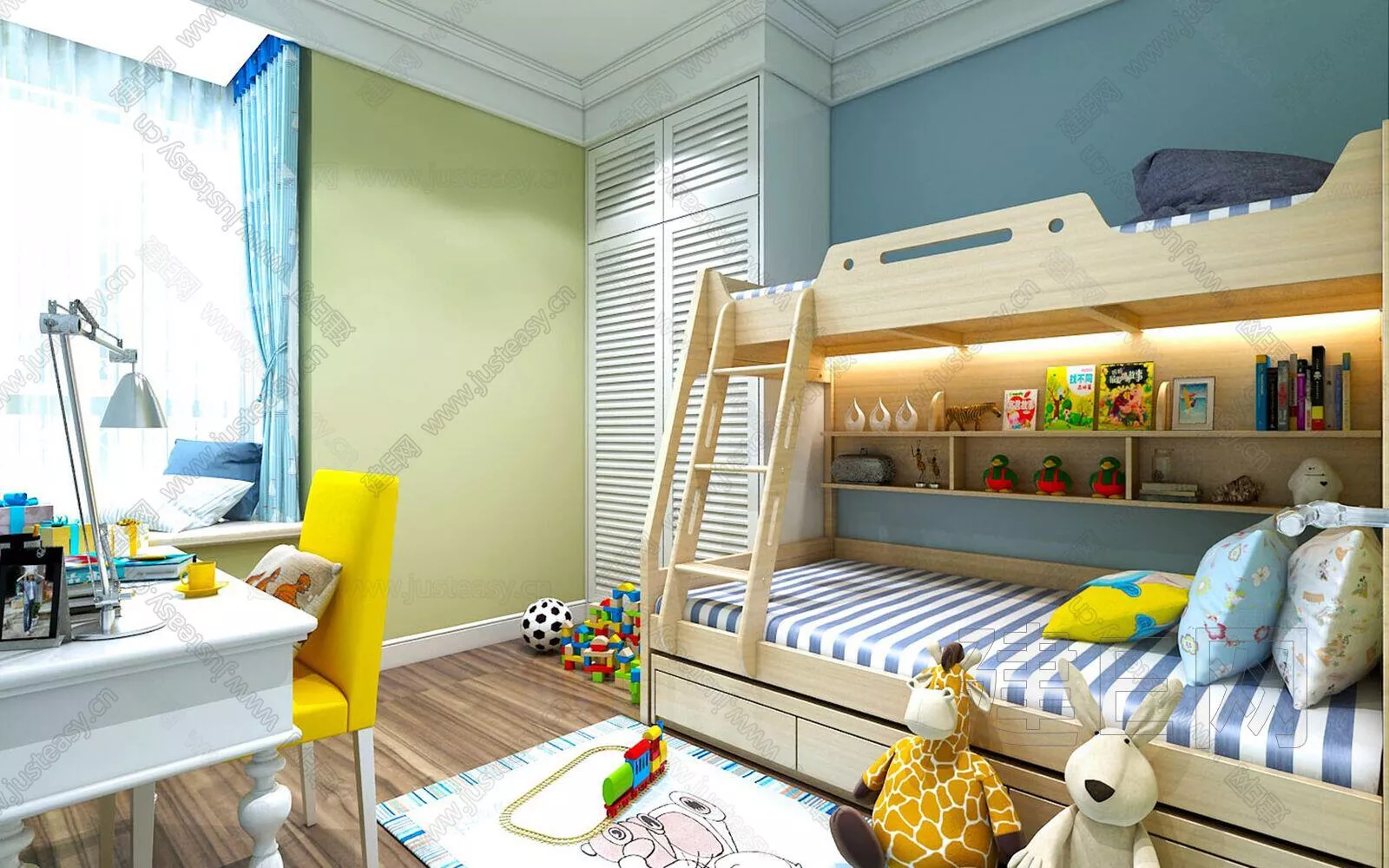 MODERN CHILDREN ROOM - SKETCHUP 3D SCENE - ENSCAPE - 111101406