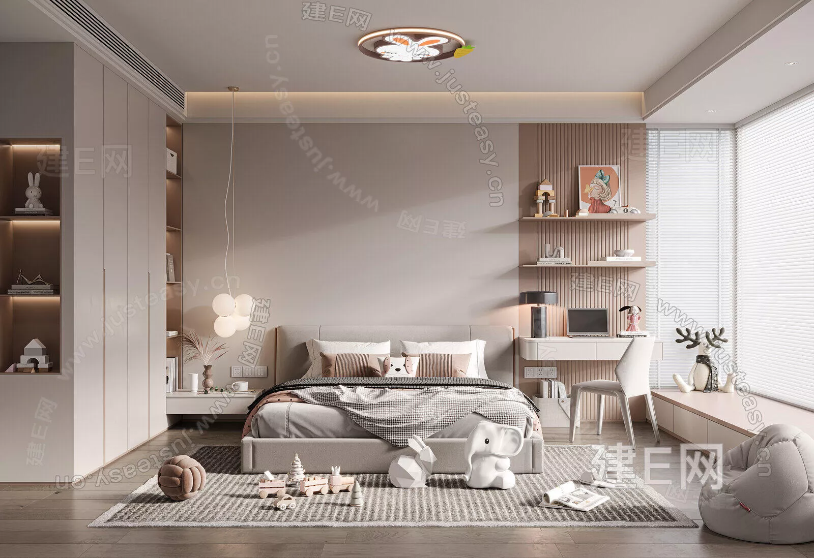 MODERN CHILDREN ROOM - SKETCHUP 3D SCENE - ENSCAPE - 111233505