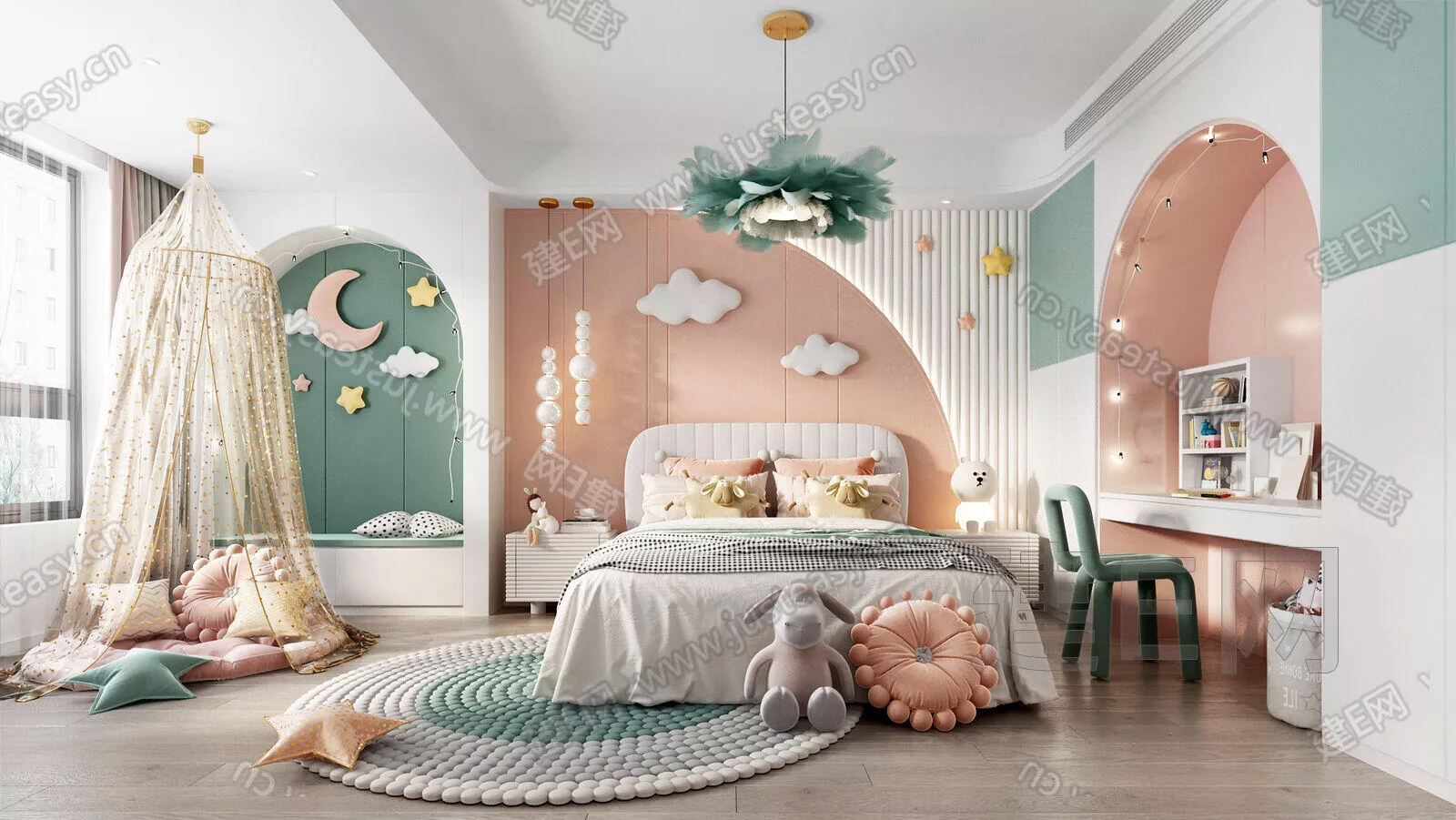 MODERN CHILDREN ROOM - SKETCHUP 3D SCENE - ENSCAPE - 111953373