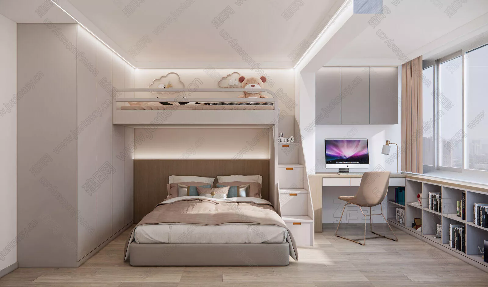 MODERN CHILDREN ROOM - SKETCHUP 3D SCENE - ENSCAPE - 112084263