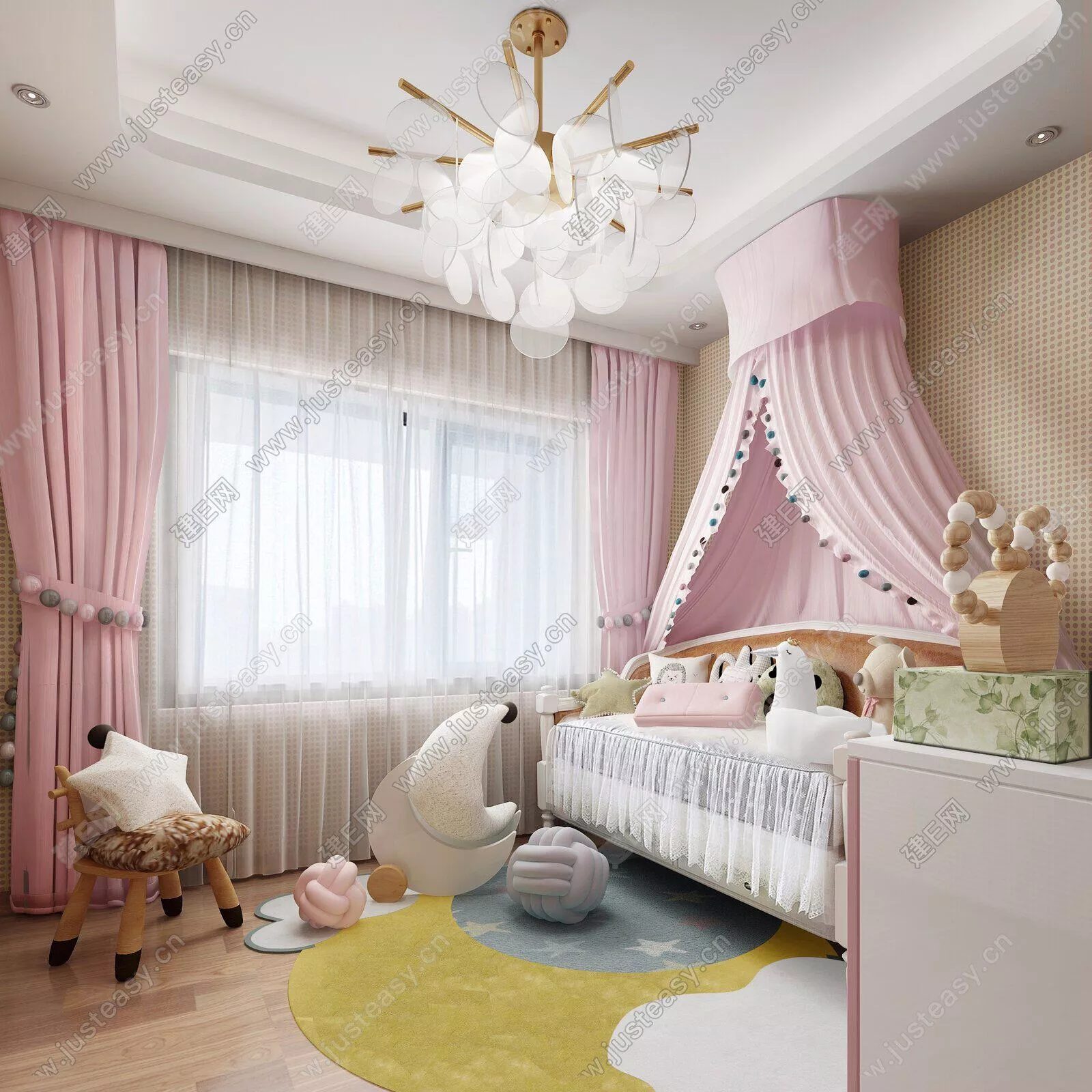 MODERN CHILDREN ROOM - SKETCHUP 3D SCENE - ENSCAPE - 112086275