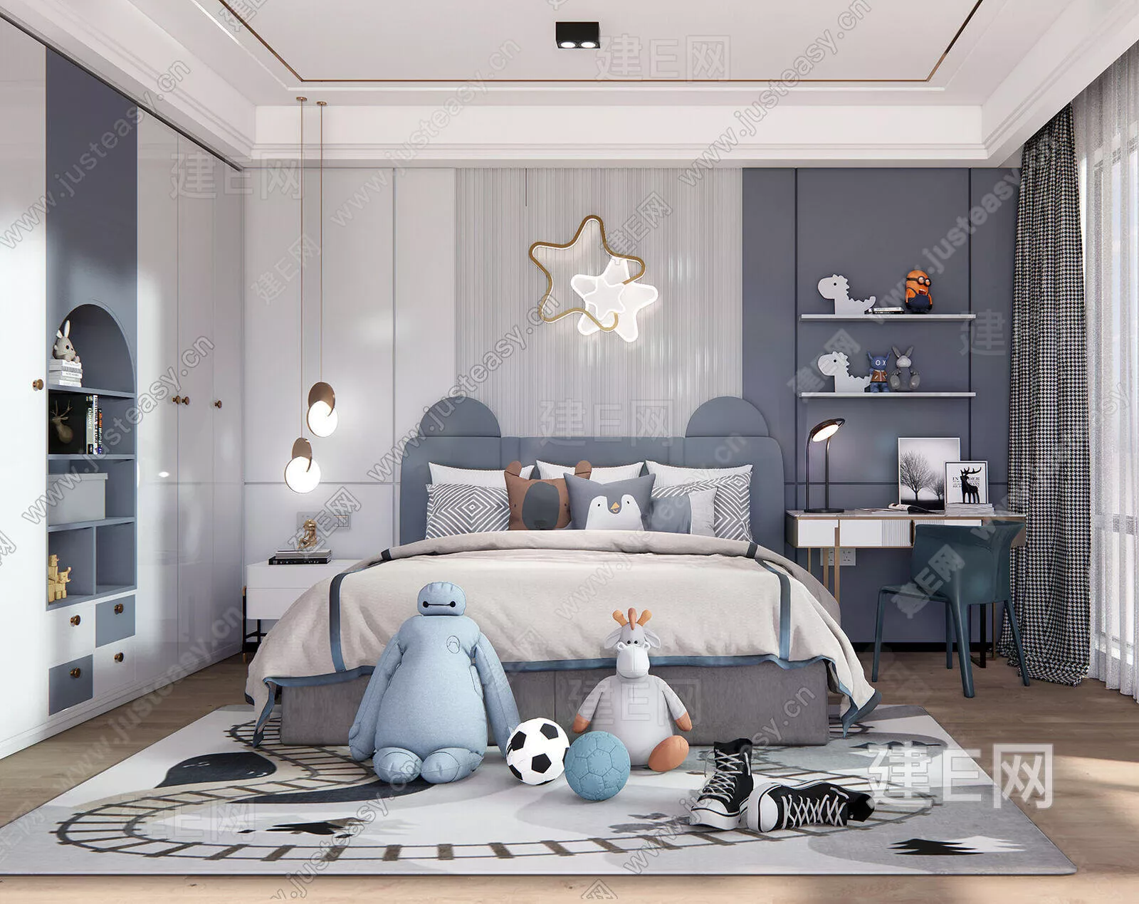 MODERN CHILDREN ROOM - SKETCHUP 3D SCENE - ENSCAPE - 112607984