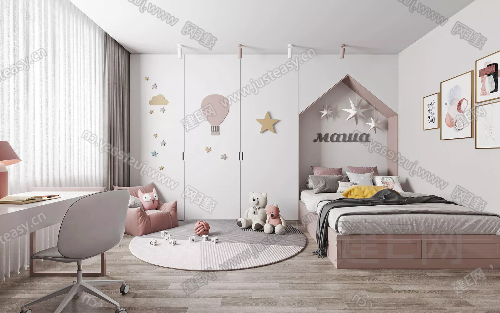 MODERN CHILDREN ROOM - SKETCHUP 3D SCENE - ENSCAPE - 113198542