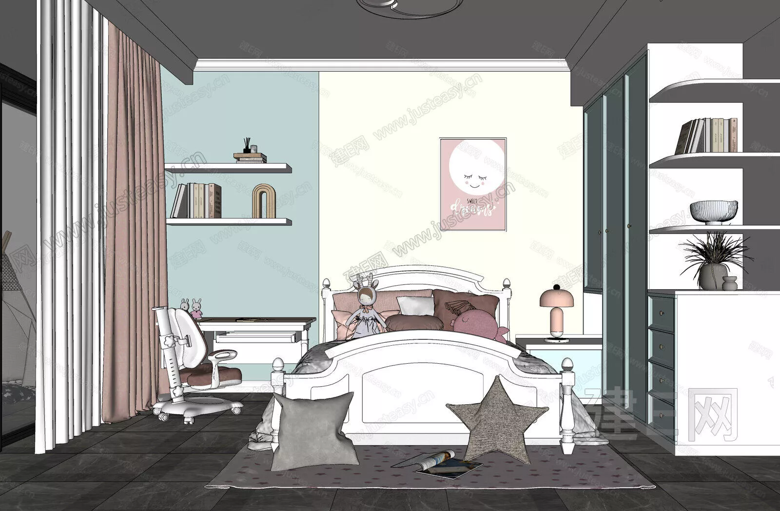 MODERN CHILDREN ROOM - SKETCHUP 3D SCENE - ENSCAPE - 114770968