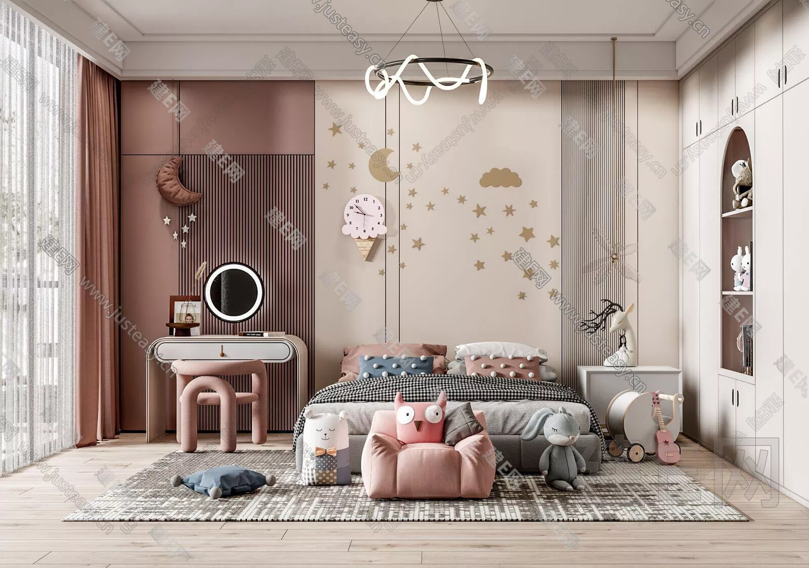 MODERN CHILDREN ROOM - SKETCHUP 3D SCENE - ENSCAPE - 115491363