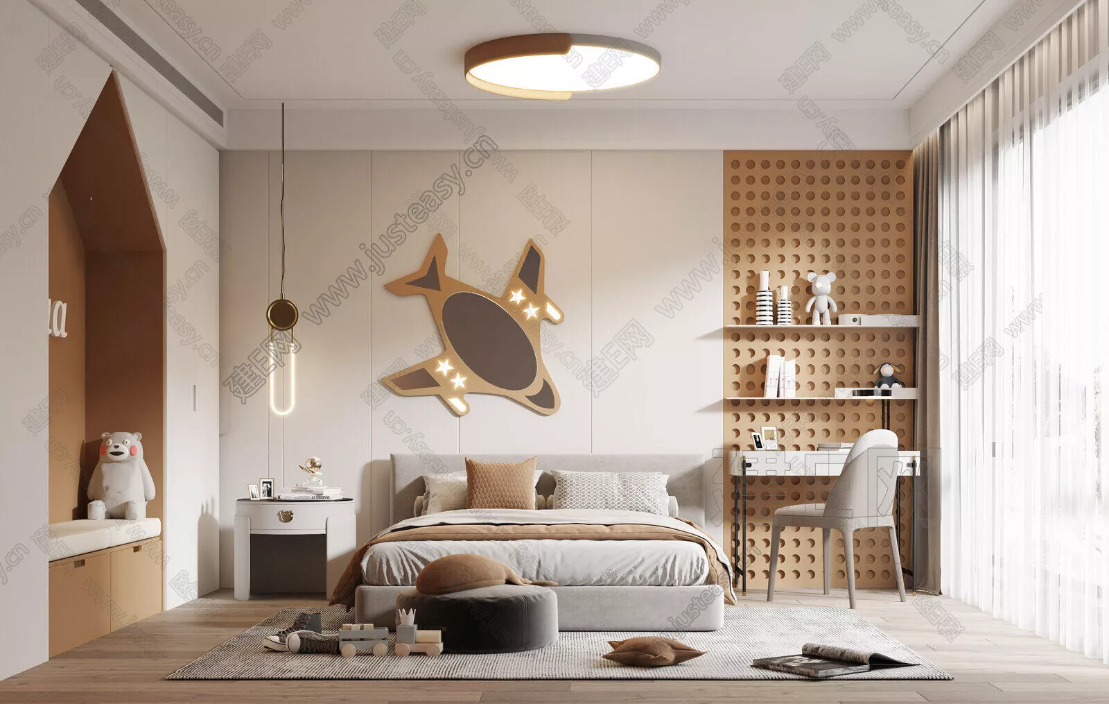 MODERN CHILDREN ROOM - SKETCHUP 3D SCENE - ENSCAPE - 115559776