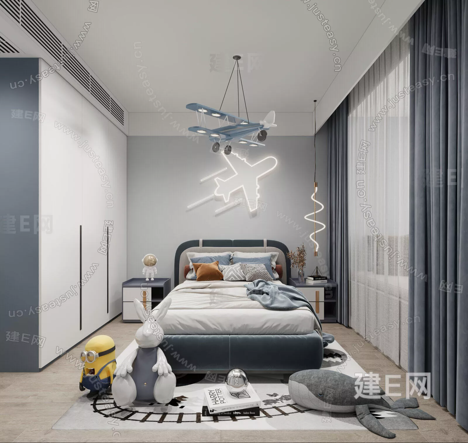 MODERN CHILDREN ROOM - SKETCHUP 3D SCENE - ENSCAPE - 115755835