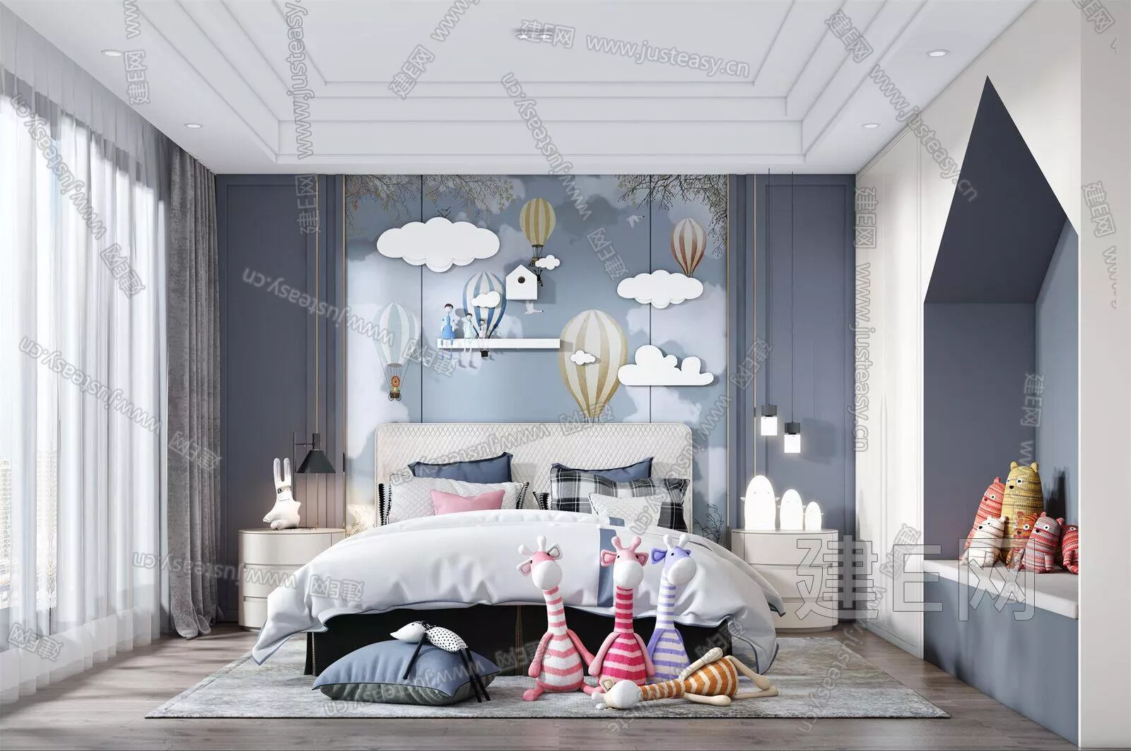 MODERN CHILDREN ROOM - SKETCHUP 3D SCENE - ENSCAPE - 116213091