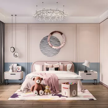 MODERN CHILDREN ROOM - SKETCHUP 3D SCENE - ENSCAPE - ID04079