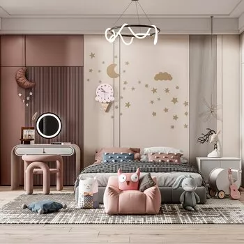 MODERN CHILDREN ROOM - SKETCHUP 3D SCENE - ENSCAPE - ID04084