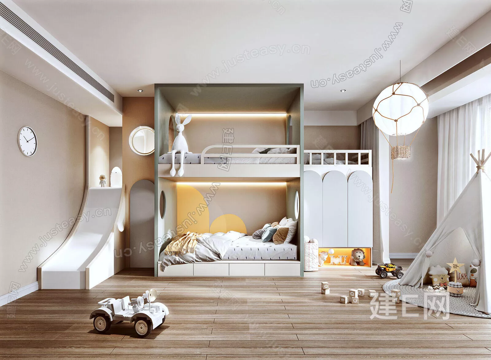 MODERN CHILDREN ROOM - SKETCHUP 3D SCENE - VRAY - 113132885