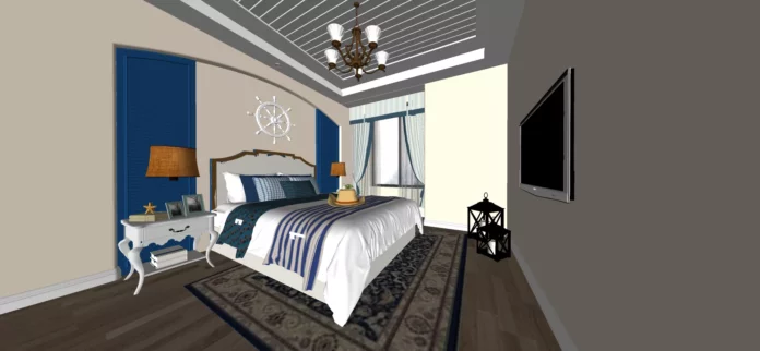 MODERN CHILDREN ROOM - SKETCHUP 3D SCENE - VRAY OR ENSCAPE - ID04121