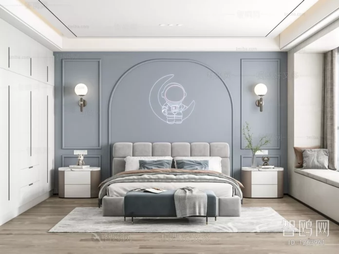 MODERN CHILDREN ROOM - SKETCHUP 3D SCENE - VRAY OR ENSCAPE - ID04160