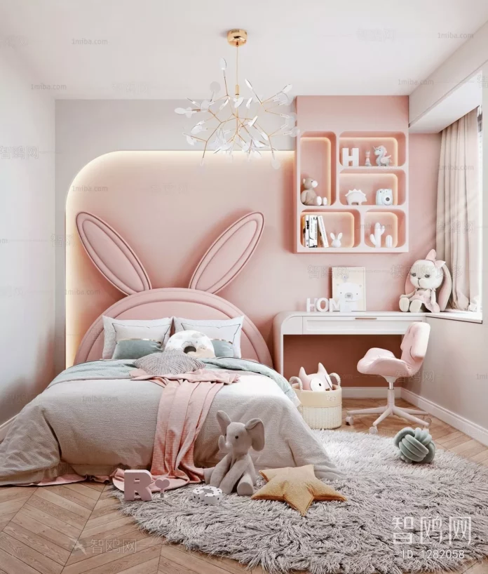 MODERN CHILDREN ROOM - SKETCHUP 3D SCENE - VRAY OR ENSCAPE - ID04175