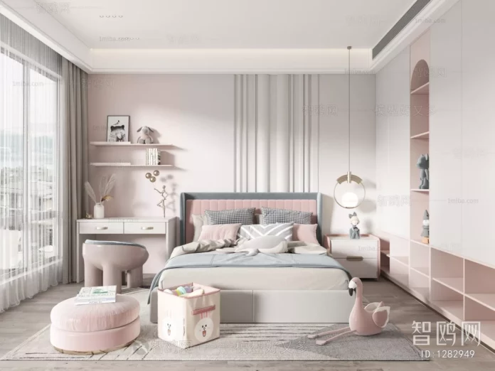 MODERN CHILDREN ROOM - SKETCHUP 3D SCENE - VRAY OR ENSCAPE - ID04178