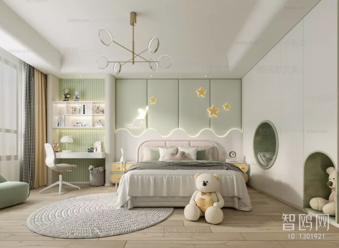 MODERN CHILDREN ROOM - SKETCHUP 3D SCENE - VRAY OR ENSCAPE - ID04193