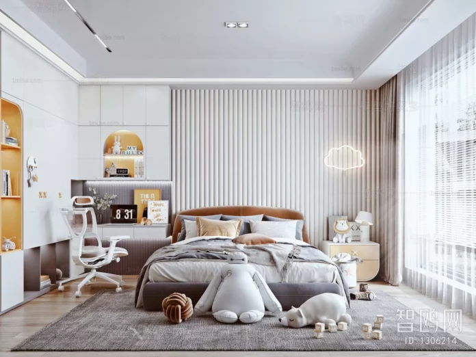 MODERN CHILDREN ROOM - SKETCHUP 3D SCENE - VRAY OR ENSCAPE - ID04197