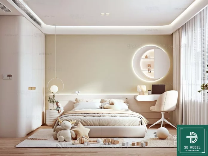 MODERN CHILDREN ROOM - SKETCHUP 3D SCENE - VRAY OR ENSCAPE - ID04323