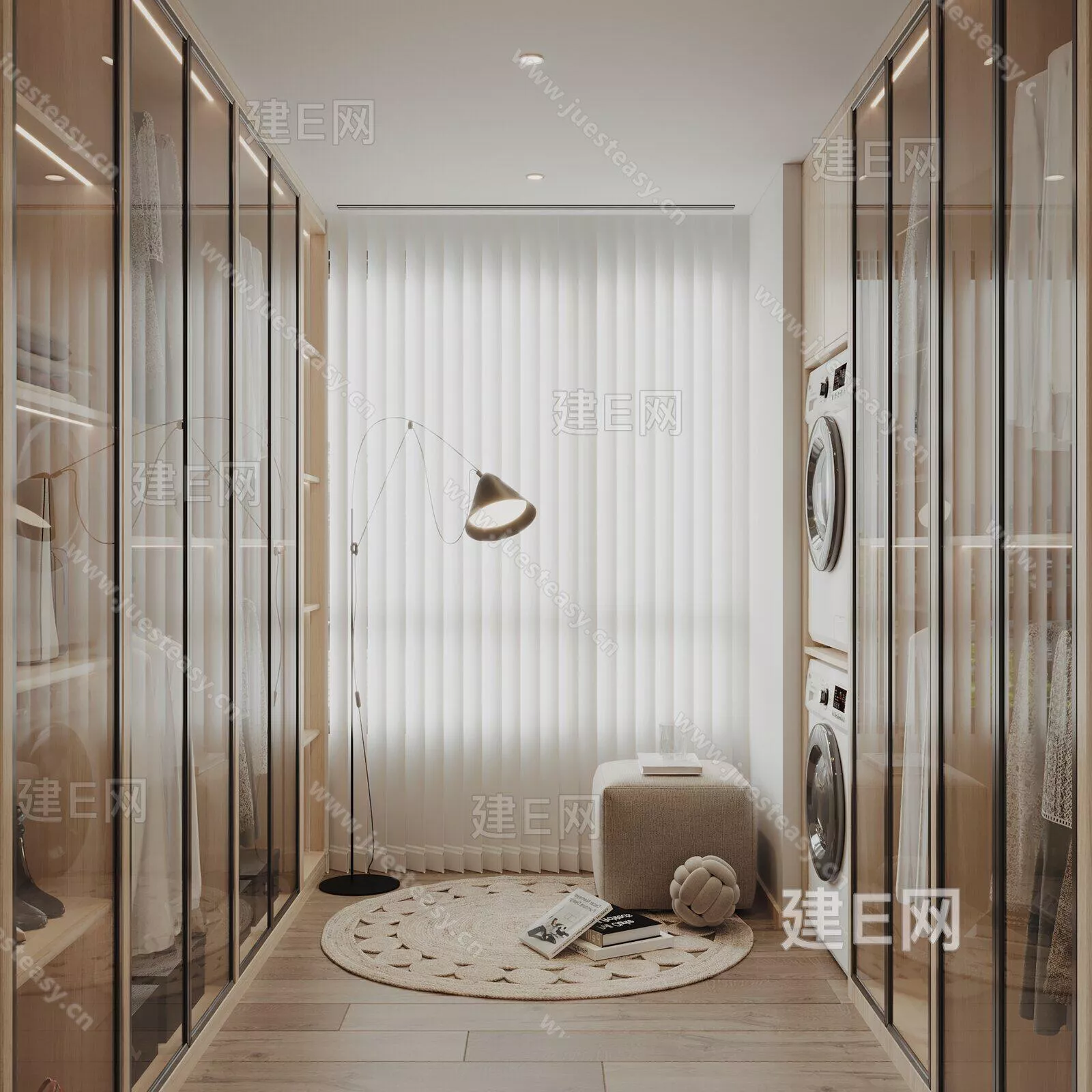 MODERN CLOAKROOM - SKETCHUP 3D SCENE - ENSCAPE - 102190513