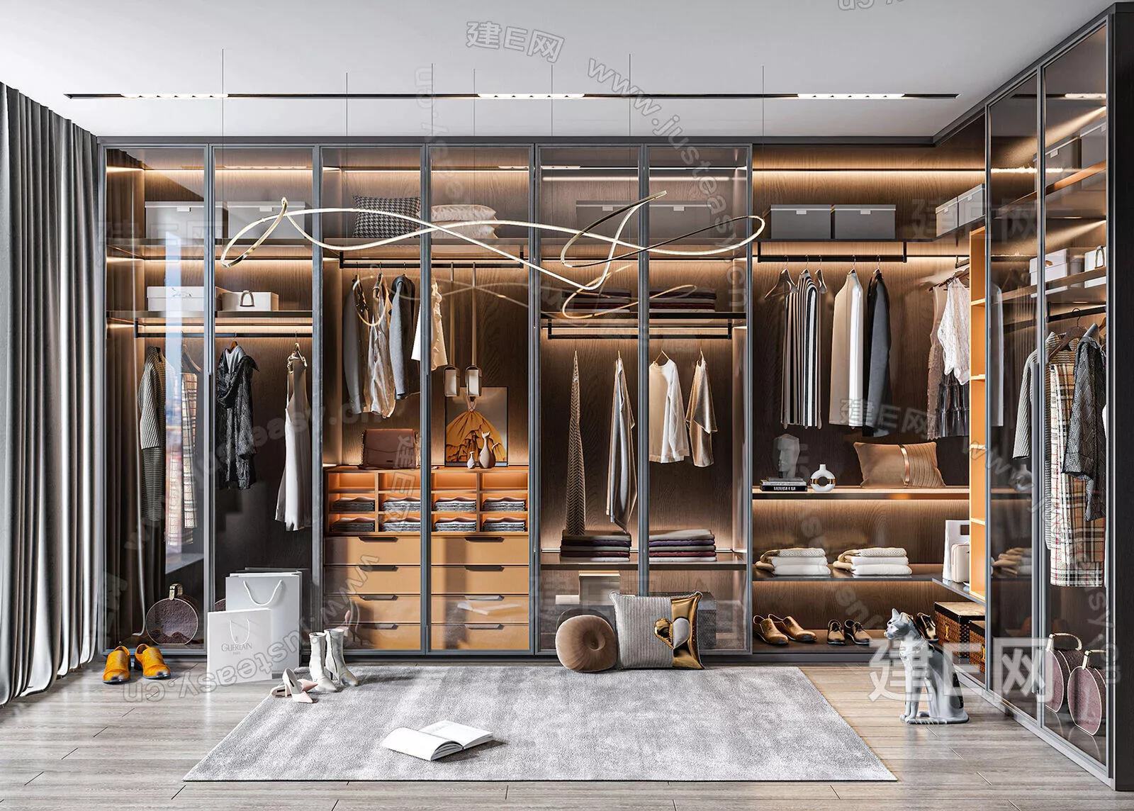 MODERN CLOAKROOM - SKETCHUP 3D SCENE - ENSCAPE - 105595956