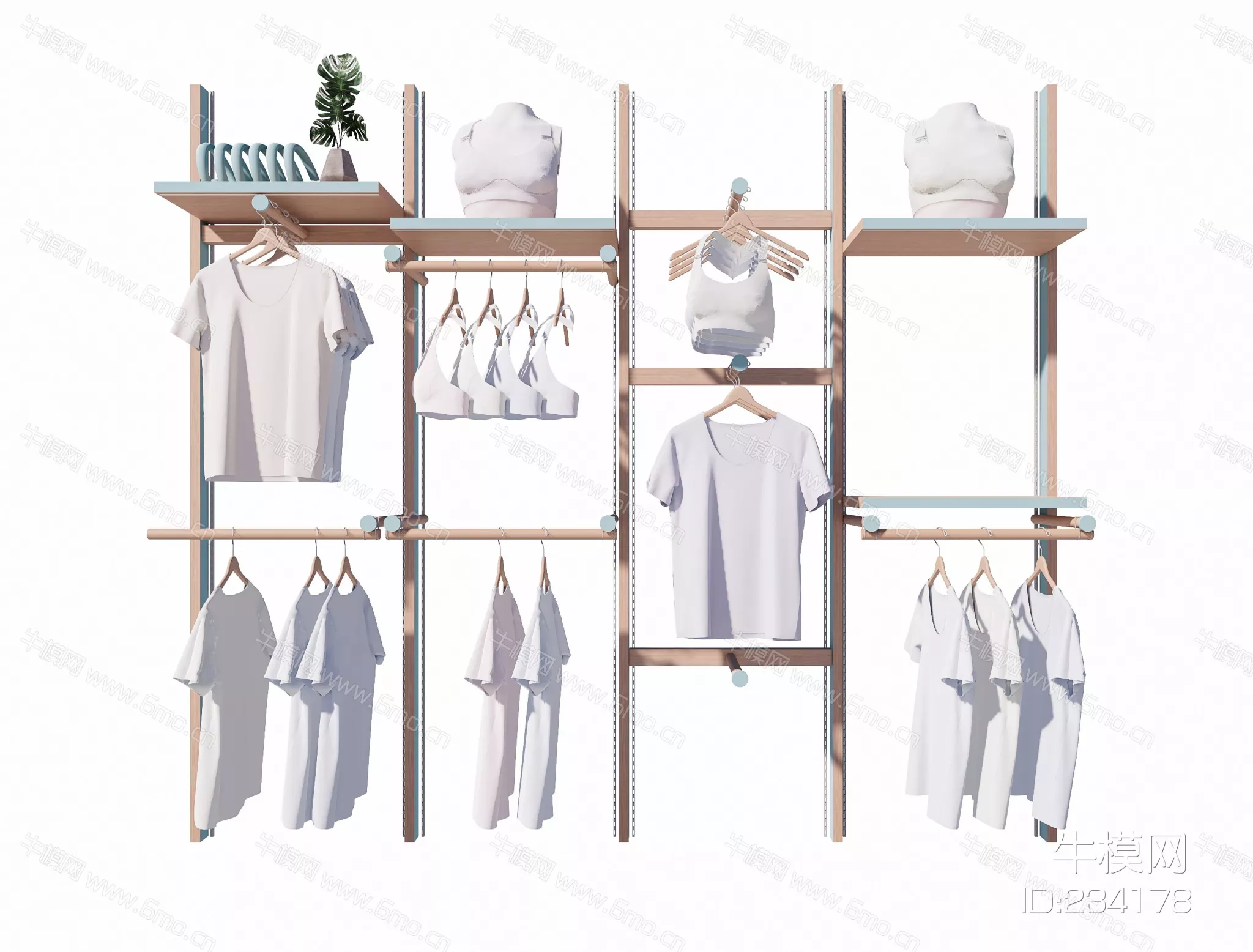 MODERN CLOTHES - SKETCHUP 3D MODEL - ENSCAPE - 234178