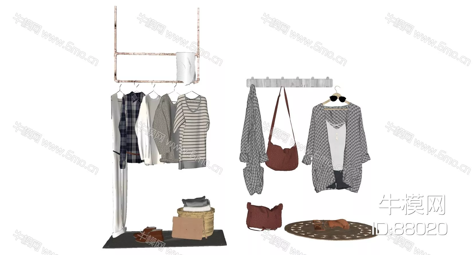 MODERN CLOTHES - SKETCHUP 3D MODEL - ENSCAPE - 88020