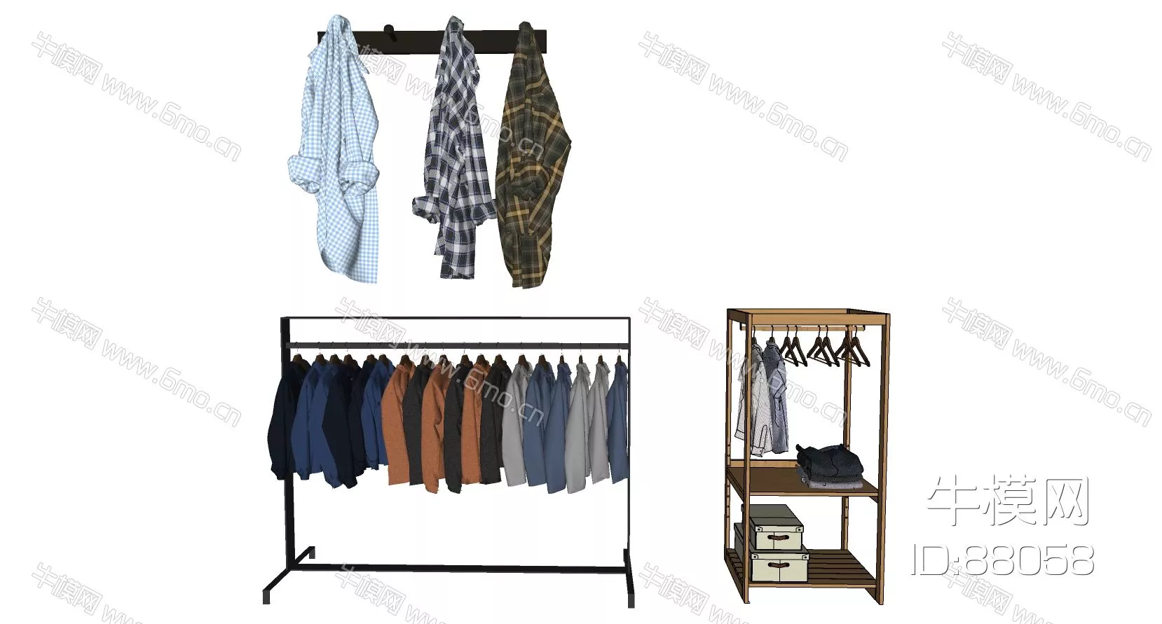 MODERN CLOTHES - SKETCHUP 3D MODEL - ENSCAPE - 88058