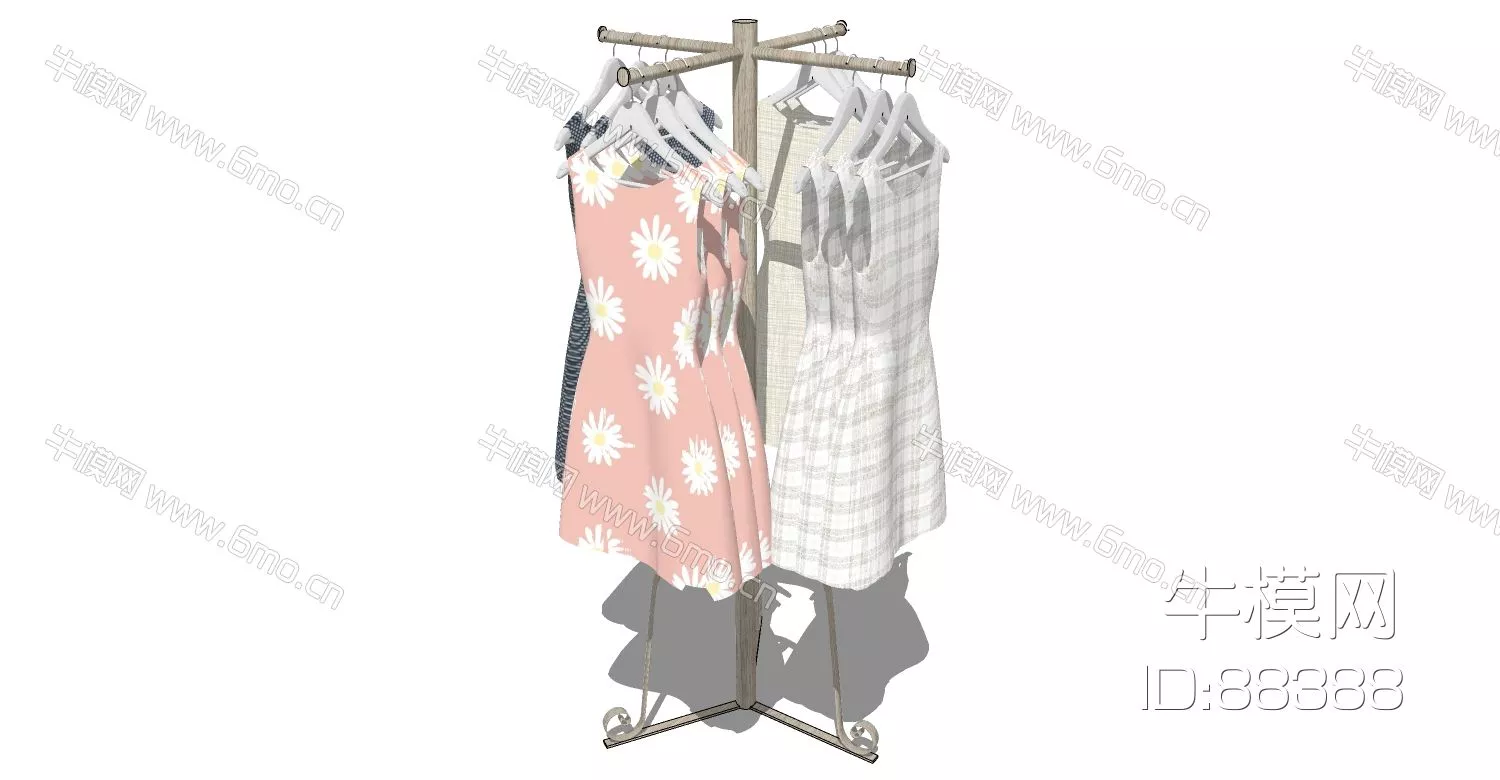 MODERN CLOTHES - SKETCHUP 3D MODEL - ENSCAPE - 88388